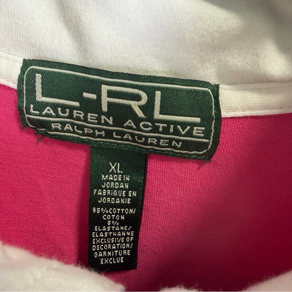 Ralph Lauren Active Colorblock Sleeveless Top Pink, White, and Black Sz XL - Picture 2 of 7